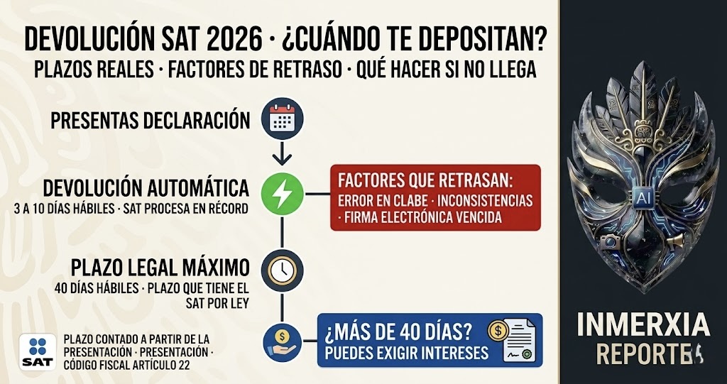 ¿Cuándo te deposita el SAT tu saldo a favor en 2026?