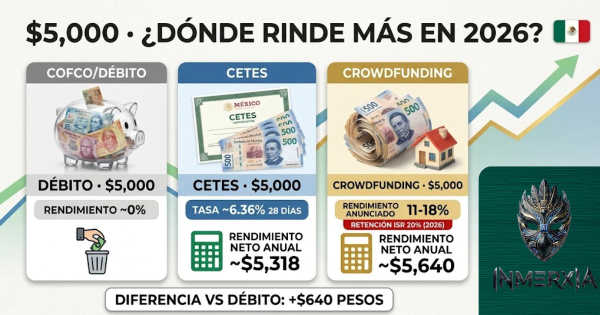 ¿Cuánto ganarías con $5,000 en crowdfunding inmobiliario en 2026?
