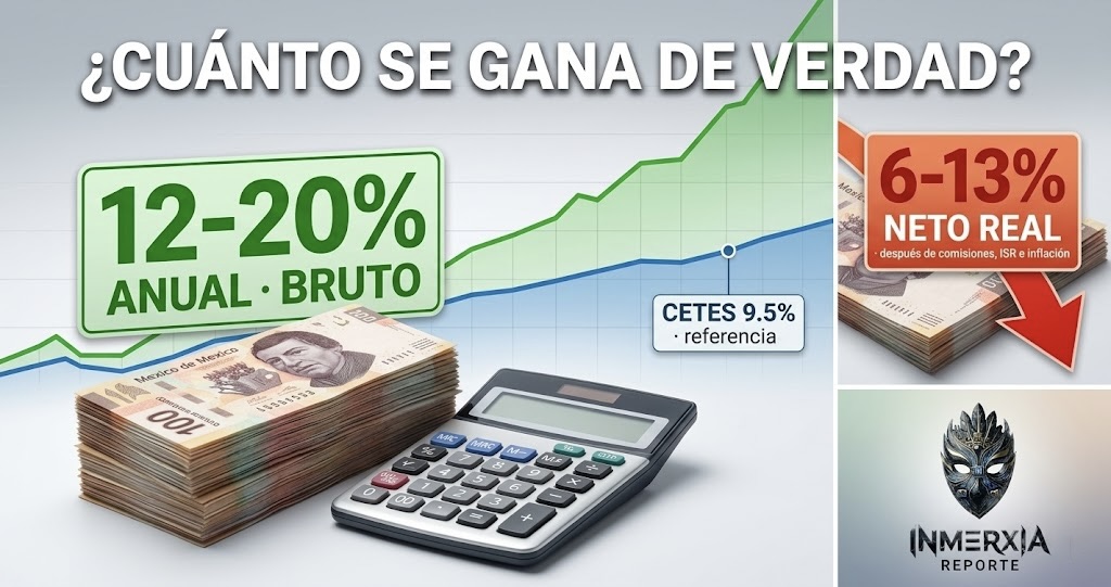 Crowdfunding inmobiliario México 2026 · ¿cuánto se gana de verdad?