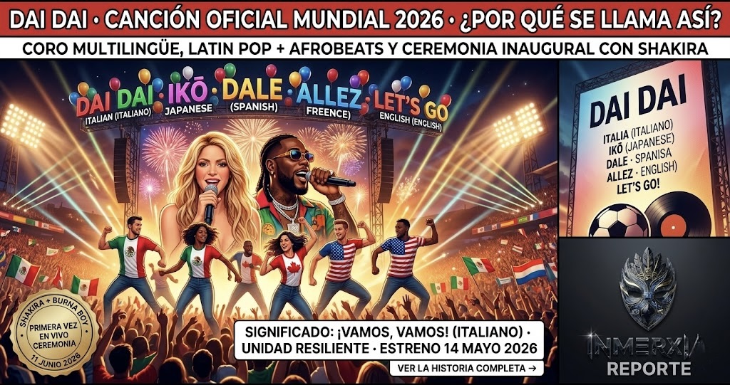 ¿Por qué se llama Dai Dai? Todo sobre la canción oficial Mundial 2026