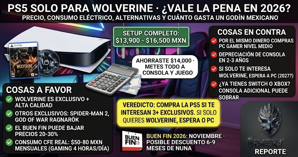 ¿Vale la pena comprar PS5 solo para Marvel's Wolverine en 2026?