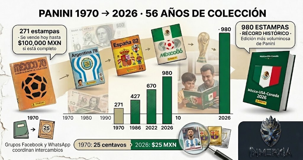 Álbum Panini Mundial 2026 vs ediciones anteriores: ¿Cuál es el mejor?