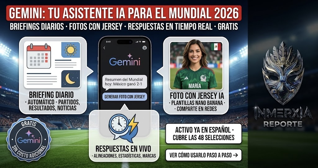 ¿Cómo usar Gemini para seguir el Mundial 2026 en tiempo real?