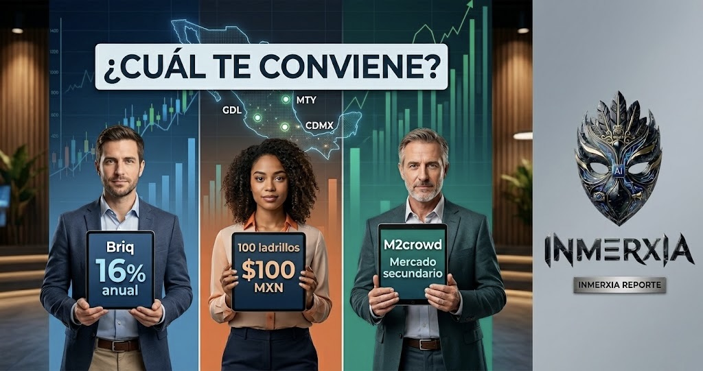 Briq vs 100 ladrillos vs M2crowd · ¿cuál te conviene en 2026?