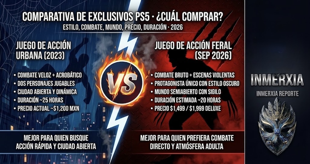 Marvel's Wolverine vs Spider-Man 2: ¿cuál vale más la pena para tu PS5?