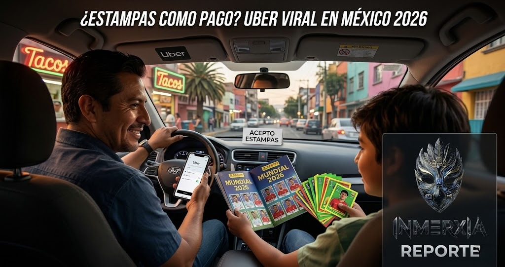 Uber acepta estampas Panini como pago: economía paralela Mundial 2026