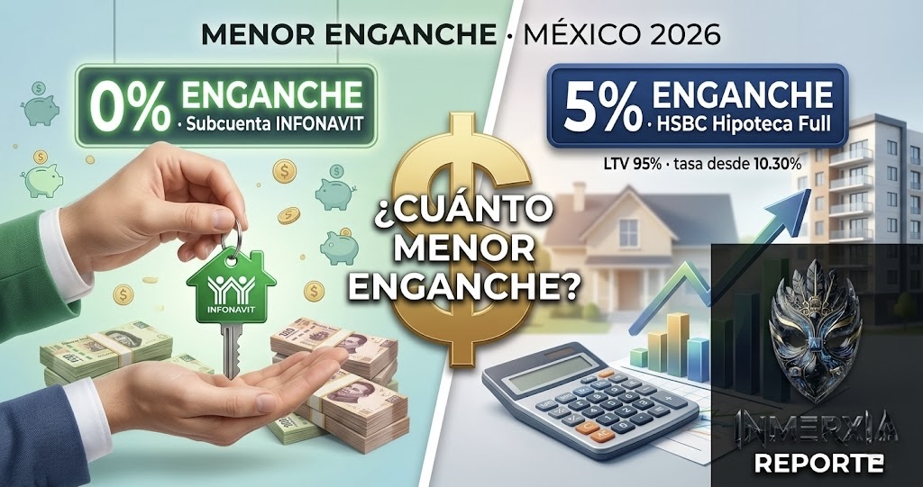 Créditos hipotecarios con menor enganche o sin enganche · México 2026