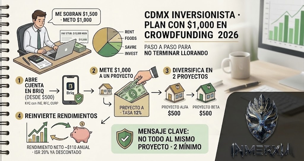 Crowdfunding inmobiliario para godines: empezar con $1,000 sin morir