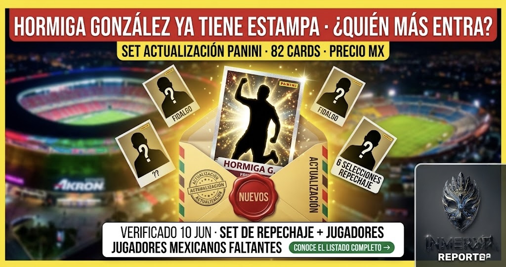 Hormiga González ya tiene estampa · ¿qué otros vienen en el último set Panini?