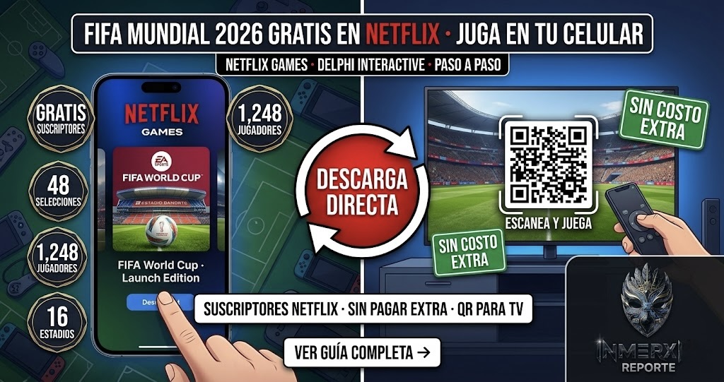 ¿Cómo jugar gratis el FIFA del Mundial 2026 en Netflix desde tu celular?
