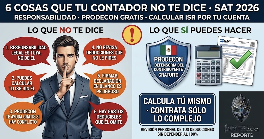 Lo que tu contador NO te dice sobre la declaración anual SAT 2026