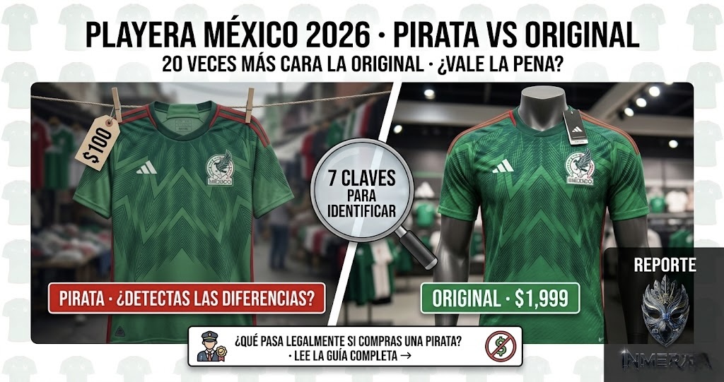 Playeras Mundial 2026 piratas vs originales · ¿cómo distinguirlas?