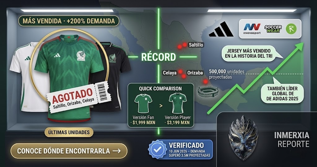 Playeras Mundial 2026 · ¿cuál de México es la más vendida y por qué?