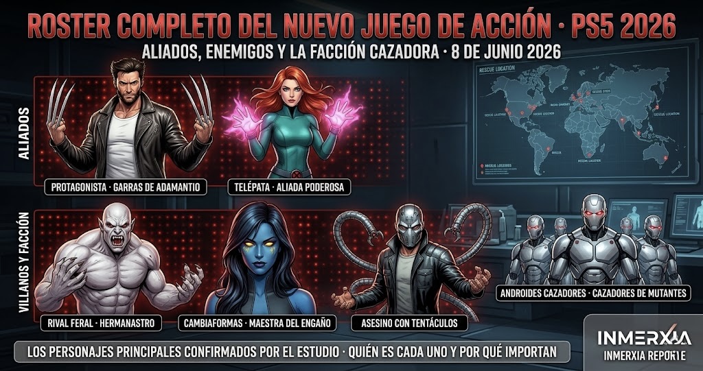 Marvel's Wolverine: todos los personajes confirmados al 8 de junio 2026