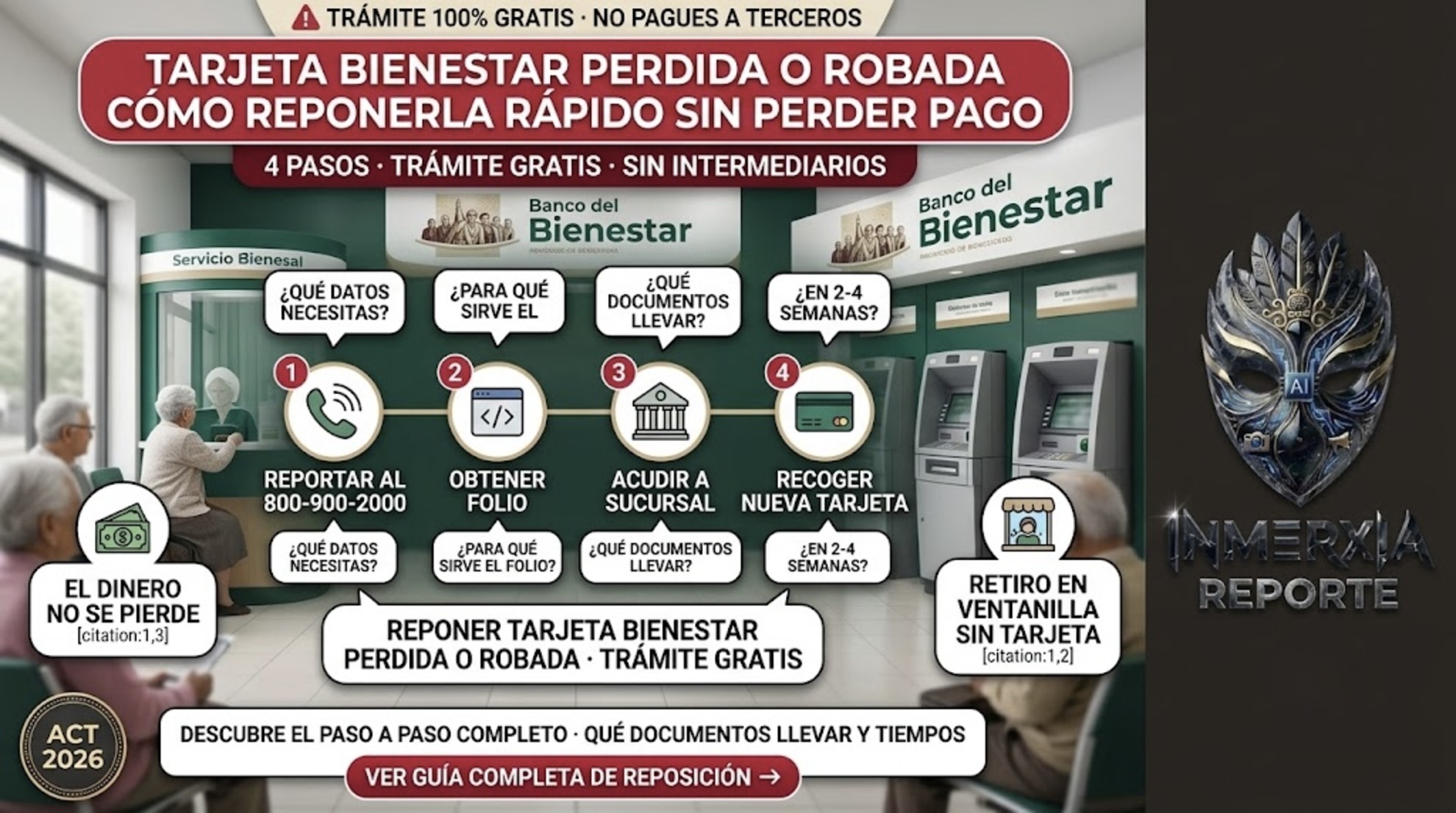 ¿Perdiste tu tarjeta Bienestar? Cómo reponerla rápido sin perder pago