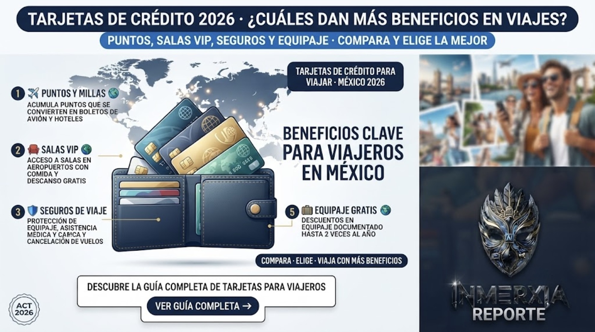 Tarjetas de crédito 2026: ¿cuáles dan más beneficios en viajes?